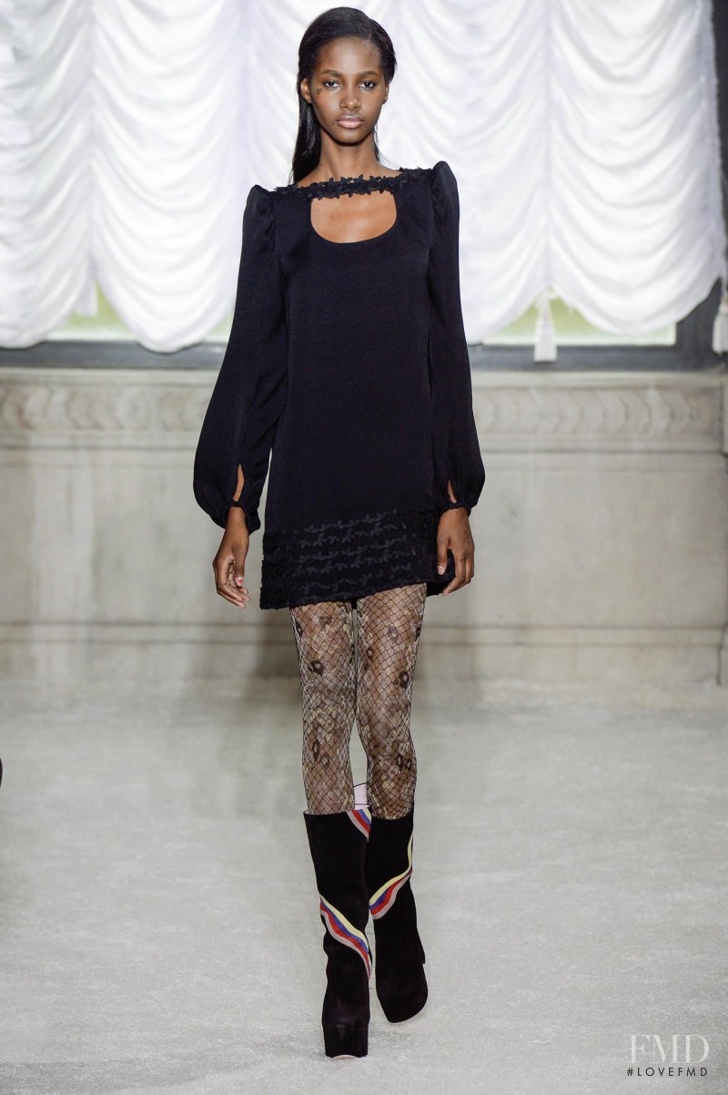 Tami Williams featured in  the Giamba fashion show for Autumn/Winter 2015