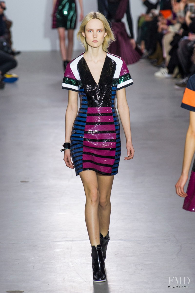 Harleth Kuusik featured in  the Cedric Charlier fashion show for Autumn/Winter 2015