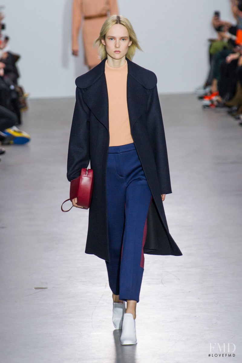 Harleth Kuusik featured in  the Cedric Charlier fashion show for Autumn/Winter 2015