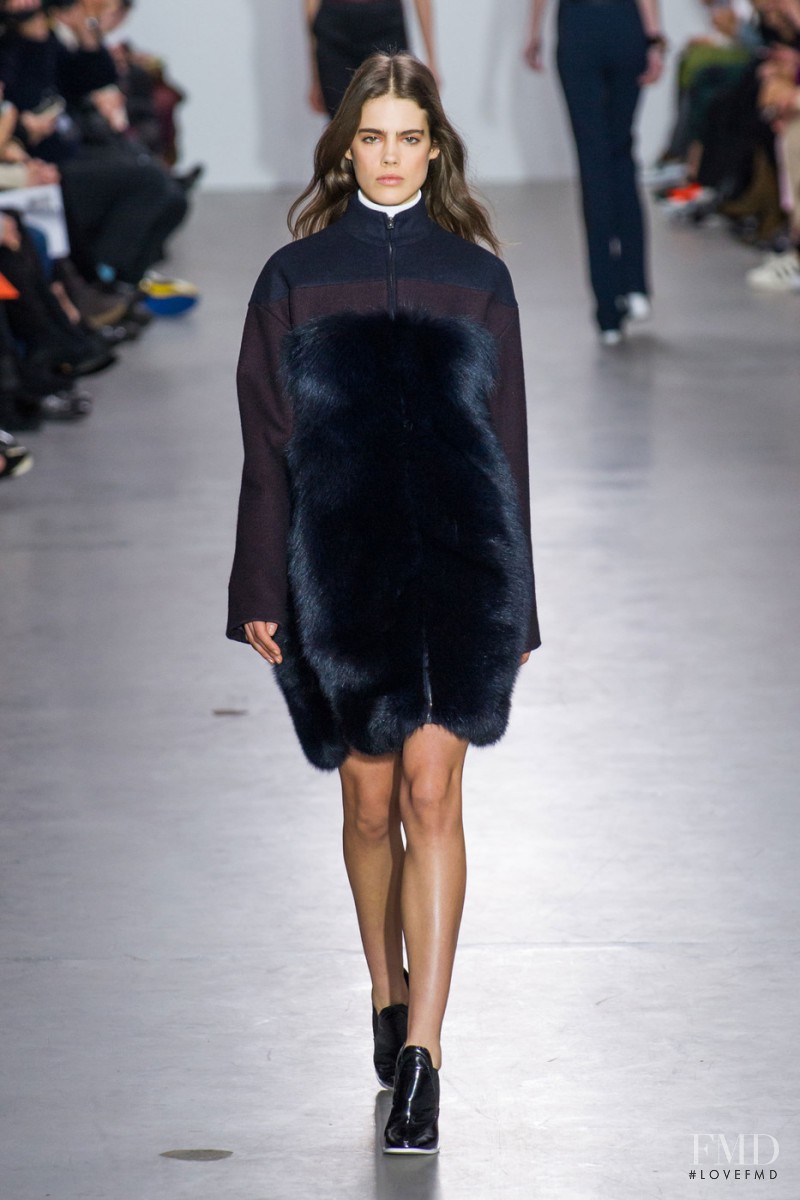 Taja Feistner featured in  the Cedric Charlier fashion show for Autumn/Winter 2015