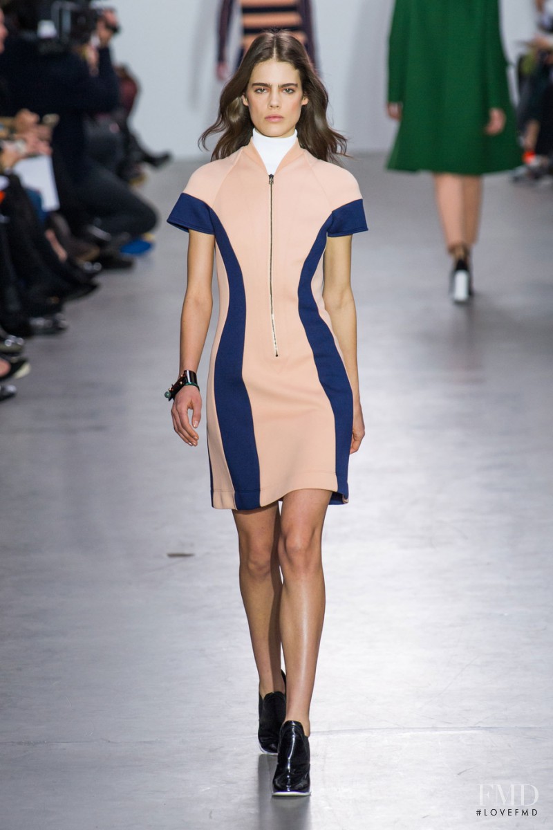 Taja Feistner featured in  the Cedric Charlier fashion show for Autumn/Winter 2015