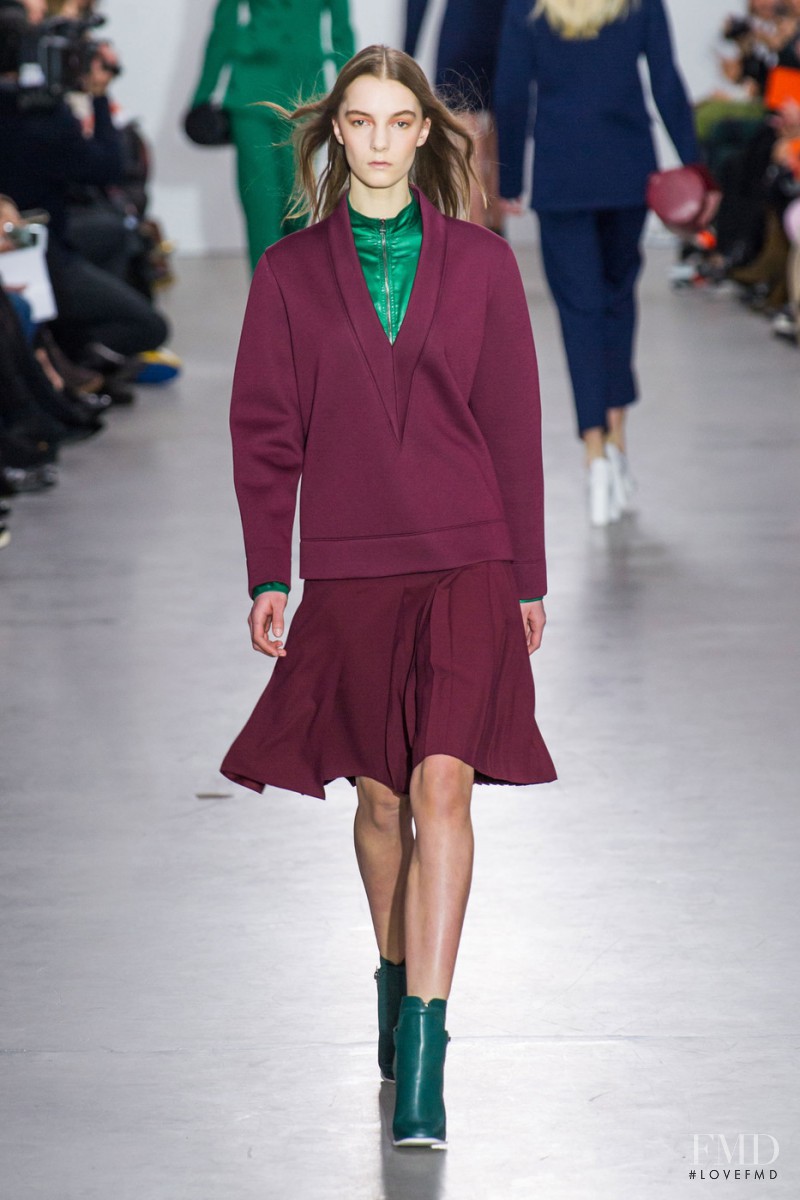 Irina Liss featured in  the Cedric Charlier fashion show for Autumn/Winter 2015