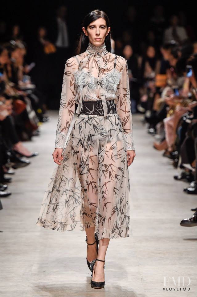 Jamie Bochert featured in  the Rochas fashion show for Autumn/Winter 2015