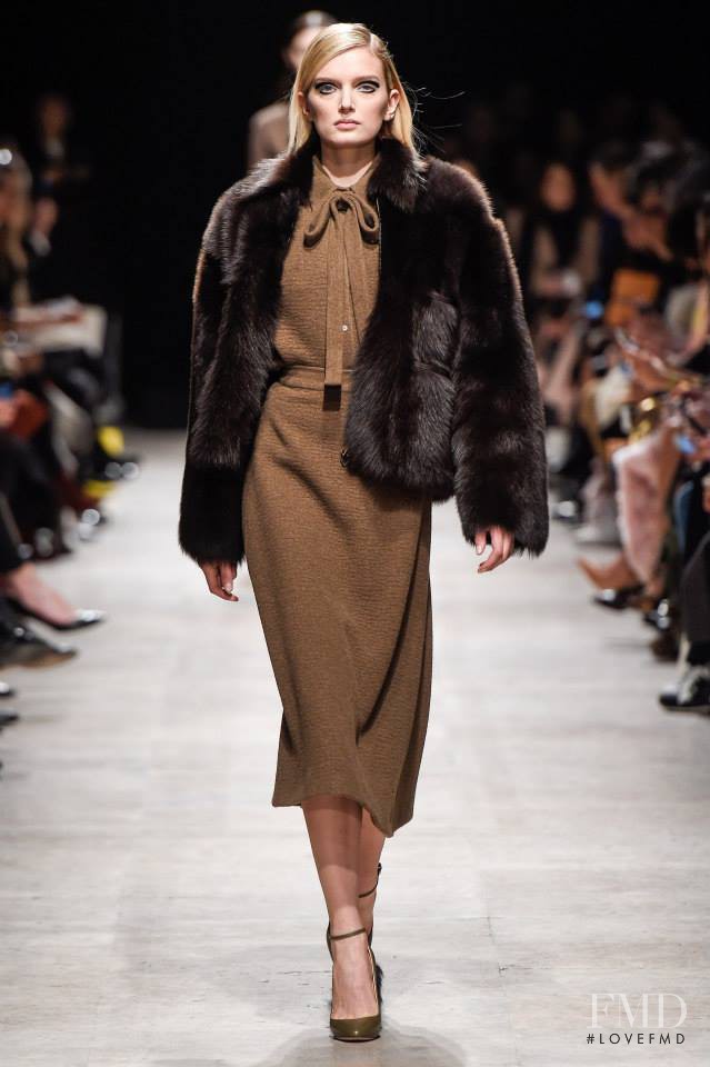 Lily Donaldson featured in  the Rochas fashion show for Autumn/Winter 2015
