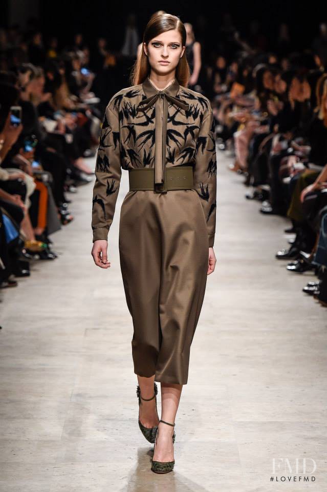 Regitze Harregaard Christensen featured in  the Rochas fashion show for Autumn/Winter 2015