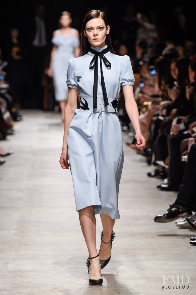 Kinga Rajzak featured in  the Rochas fashion show for Autumn/Winter 2015