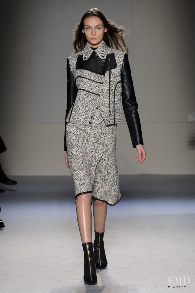 Deimante Misiunaite featured in  the Roland Mouret fashion show for Autumn/Winter 2015