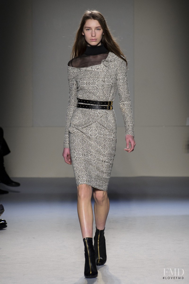 Sofia Tesmenitskaya featured in  the Roland Mouret fashion show for Autumn/Winter 2015