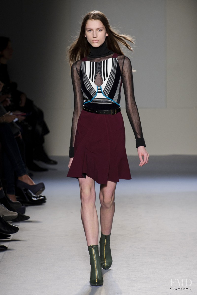 Sabina Lobova featured in  the Roland Mouret fashion show for Autumn/Winter 2015