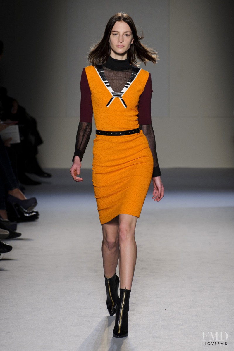 Rosanna Georgiou featured in  the Roland Mouret fashion show for Autumn/Winter 2015