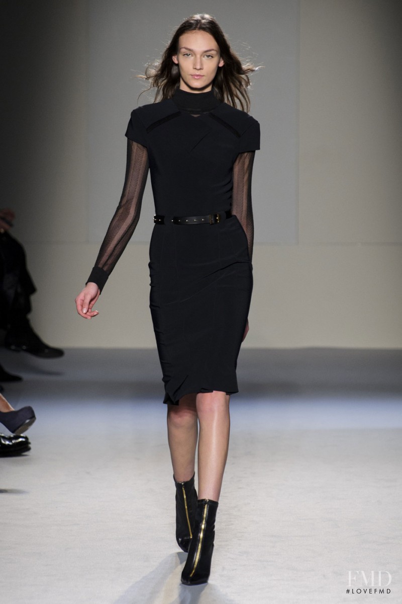 Deimante Misiunaite featured in  the Roland Mouret fashion show for Autumn/Winter 2015