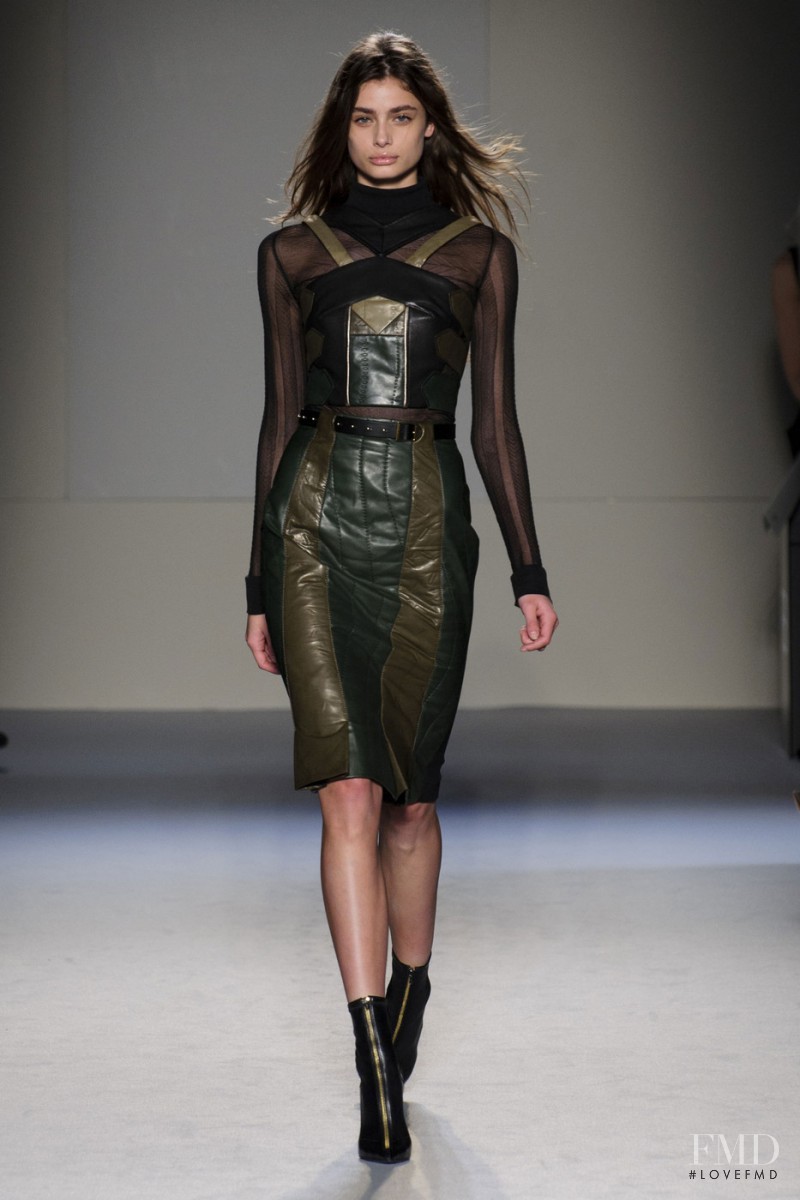 Taylor Hill featured in  the Roland Mouret fashion show for Autumn/Winter 2015