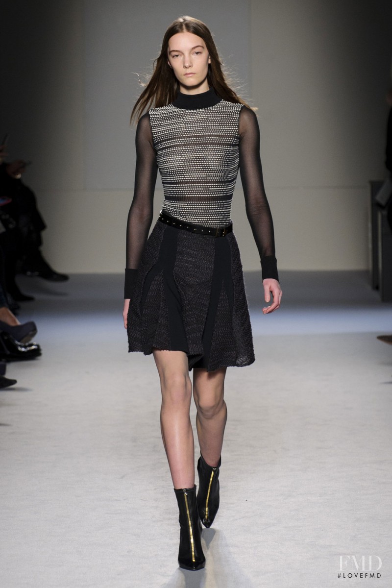 Irina Liss featured in  the Roland Mouret fashion show for Autumn/Winter 2015