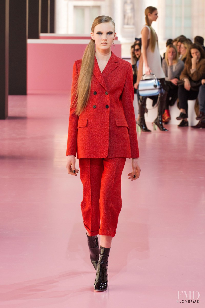 Noa Vermeer featured in  the Christian Dior fashion show for Autumn/Winter 2015