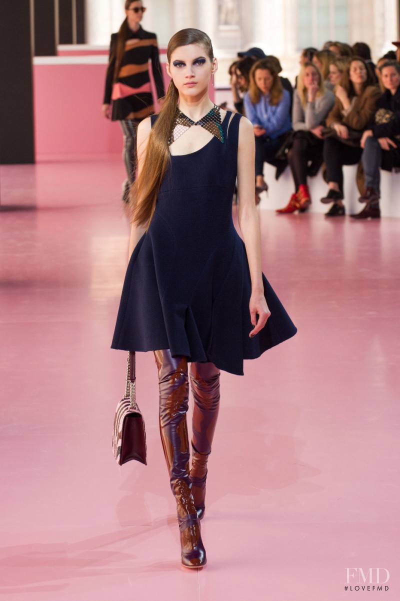 Valery Kaufman featured in  the Christian Dior fashion show for Autumn/Winter 2015