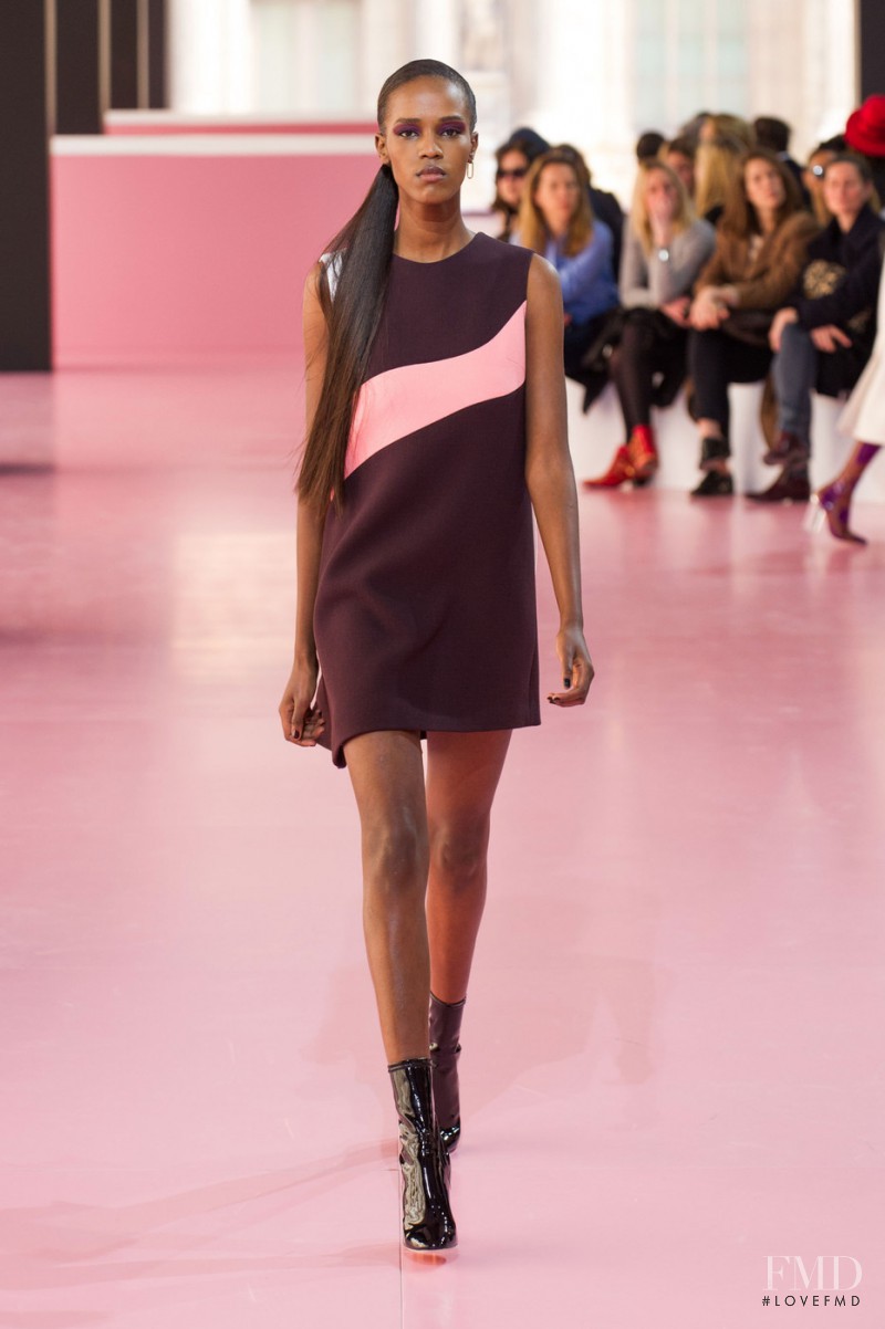 Leila Ndabirabe featured in  the Christian Dior fashion show for Autumn/Winter 2015