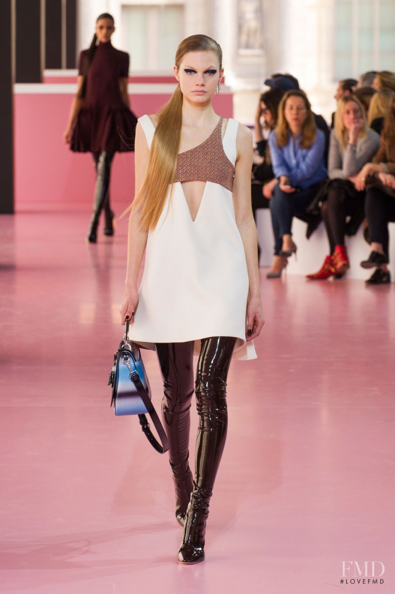 Annika Krijt featured in  the Christian Dior fashion show for Autumn/Winter 2015