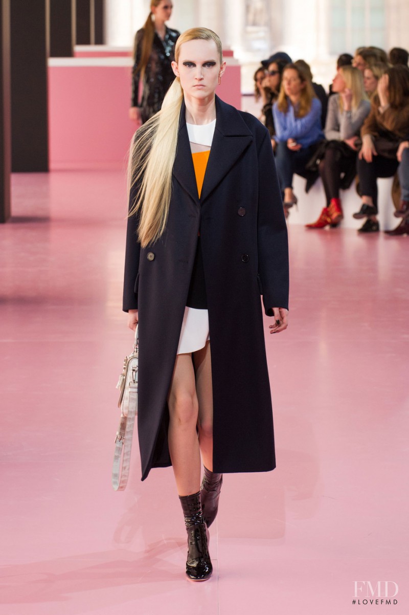 Harleth Kuusik featured in  the Christian Dior fashion show for Autumn/Winter 2015