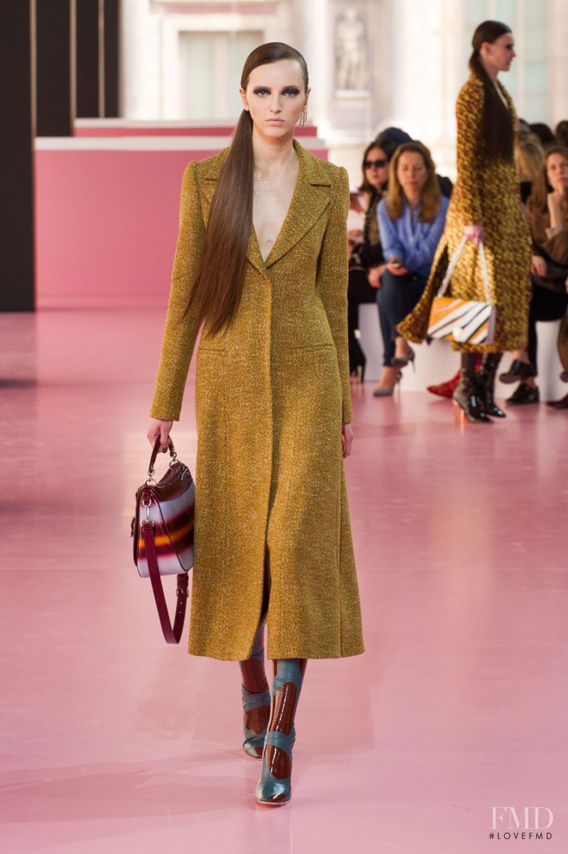 Sasha Antonowskaia featured in  the Christian Dior fashion show for Autumn/Winter 2015