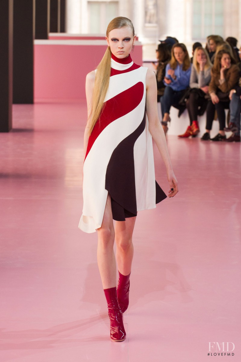 Katya Ledneva featured in  the Christian Dior fashion show for Autumn/Winter 2015