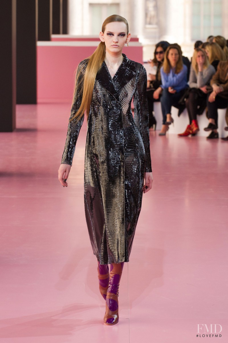 Yulia Musieichuk featured in  the Christian Dior fashion show for Autumn/Winter 2015