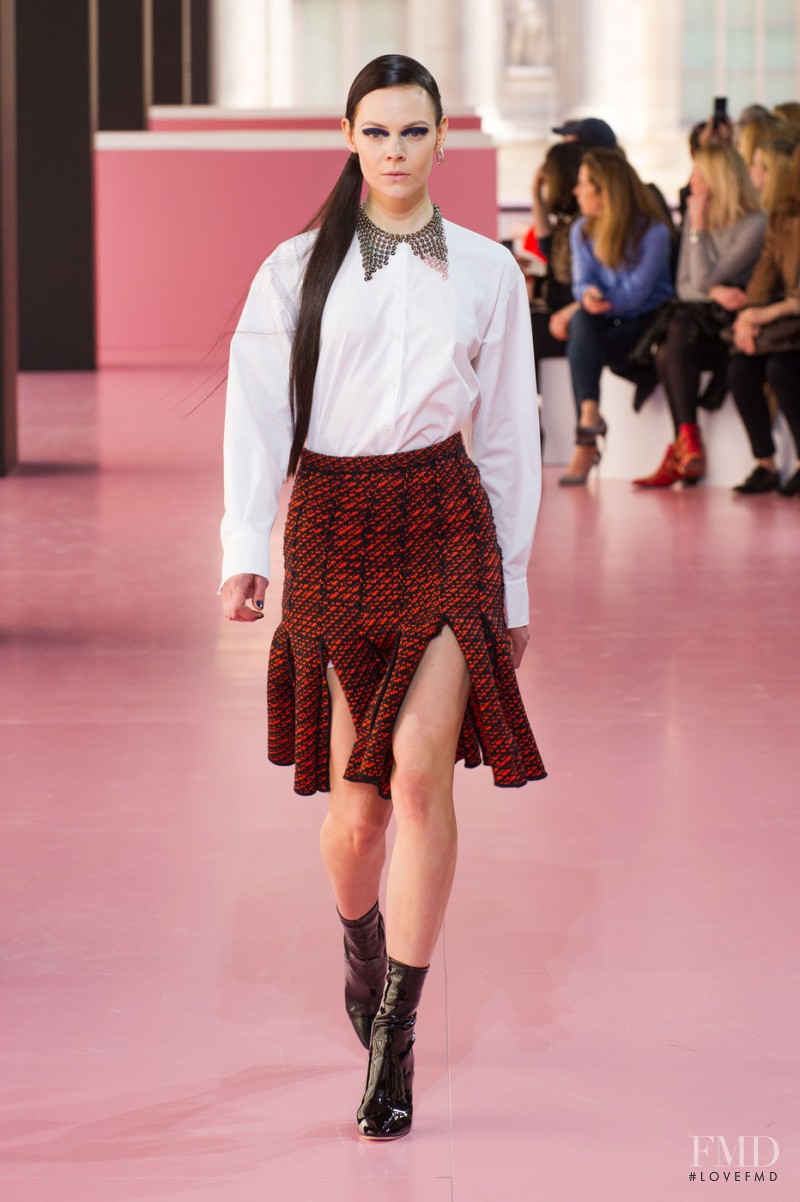 Kinga Rajzak featured in  the Christian Dior fashion show for Autumn/Winter 2015