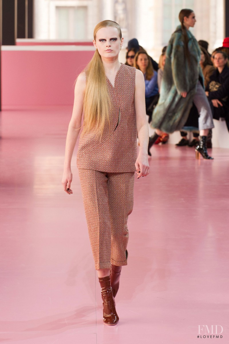 Hanne Gaby Odiele featured in  the Christian Dior fashion show for Autumn/Winter 2015