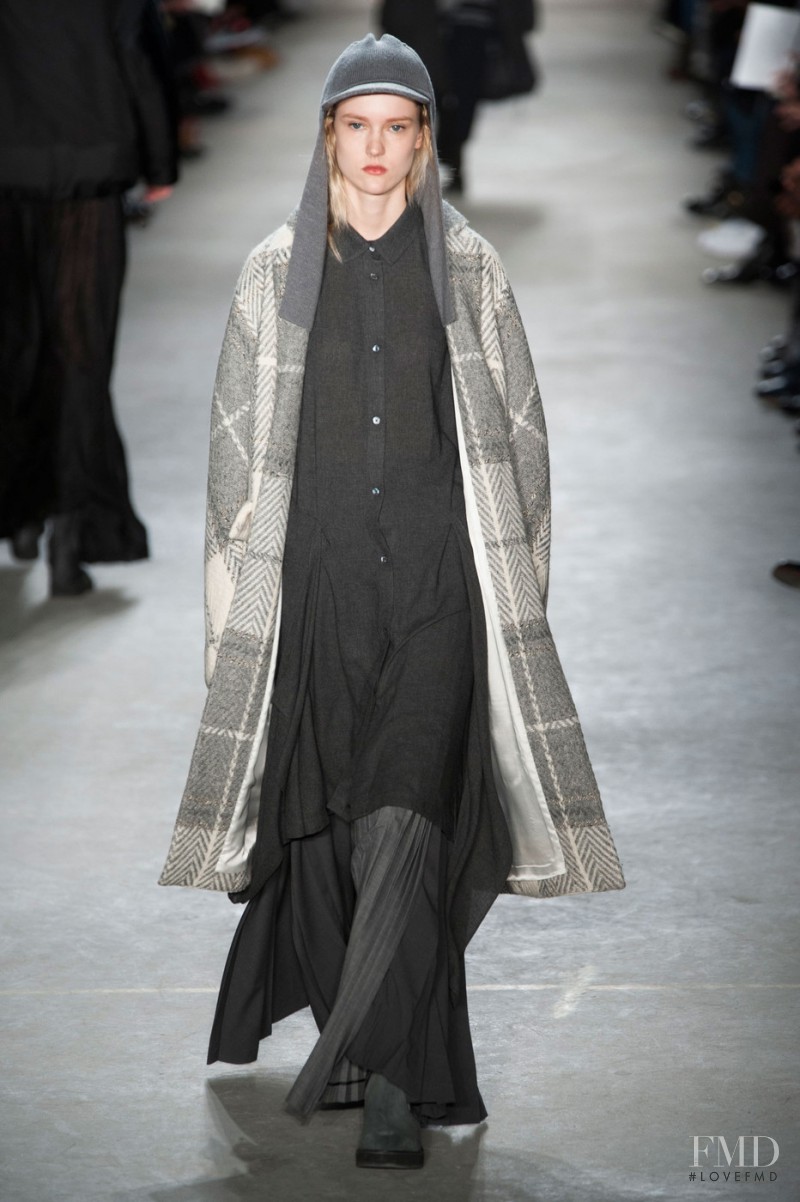 Harleth Kuusik featured in  the Public School fashion show for Autumn/Winter 2015