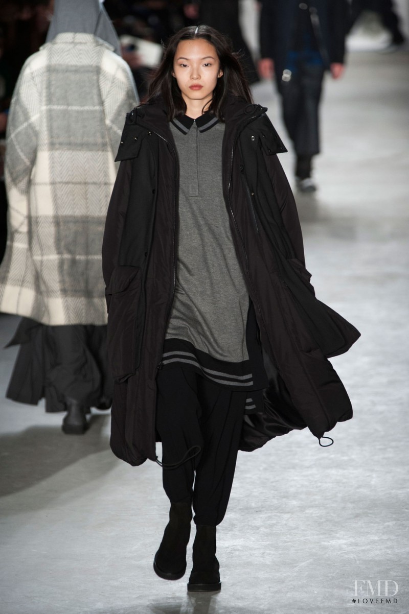 Xiao Wen Ju featured in  the Public School fashion show for Autumn/Winter 2015