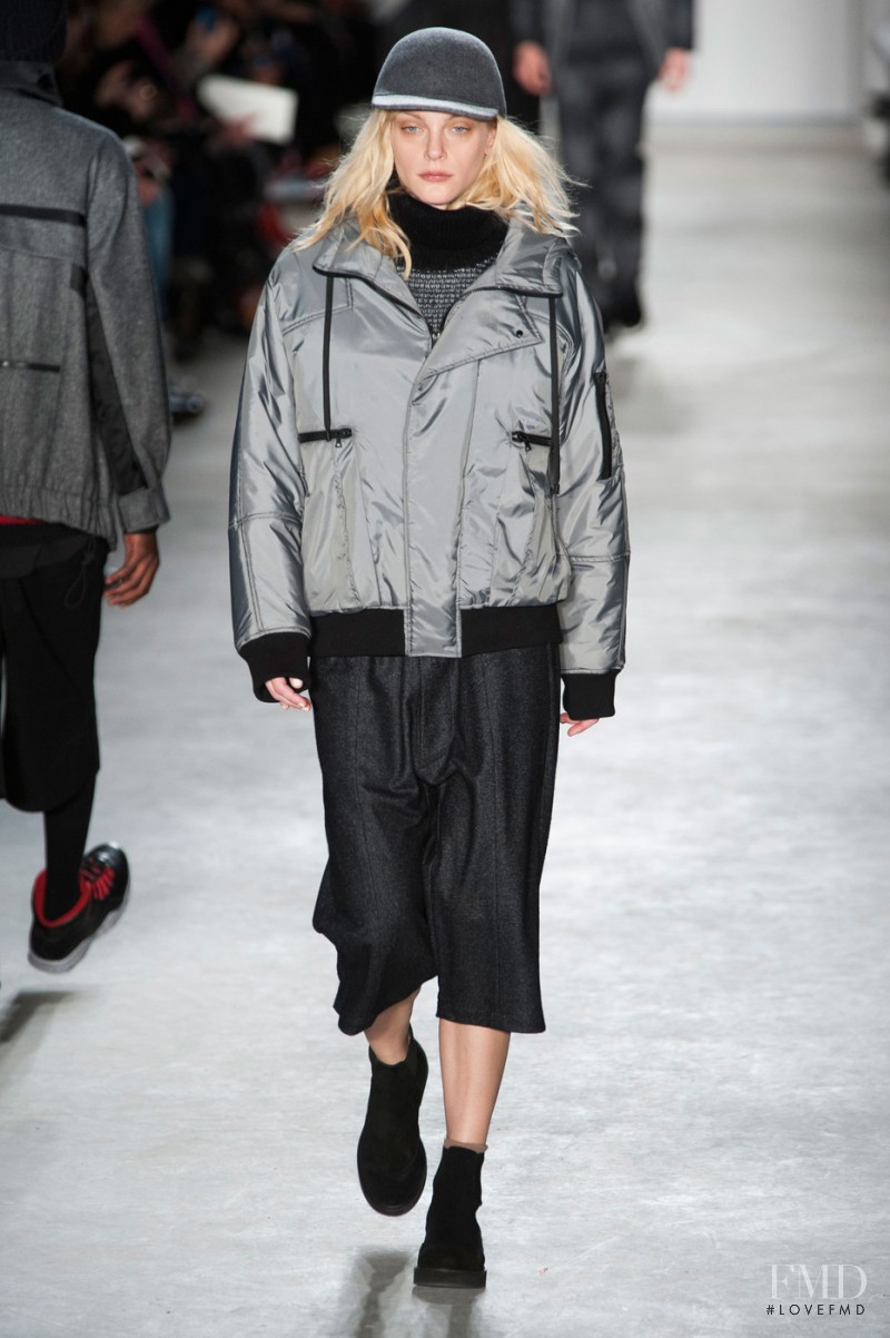 Jessica Stam featured in  the Public School fashion show for Autumn/Winter 2015