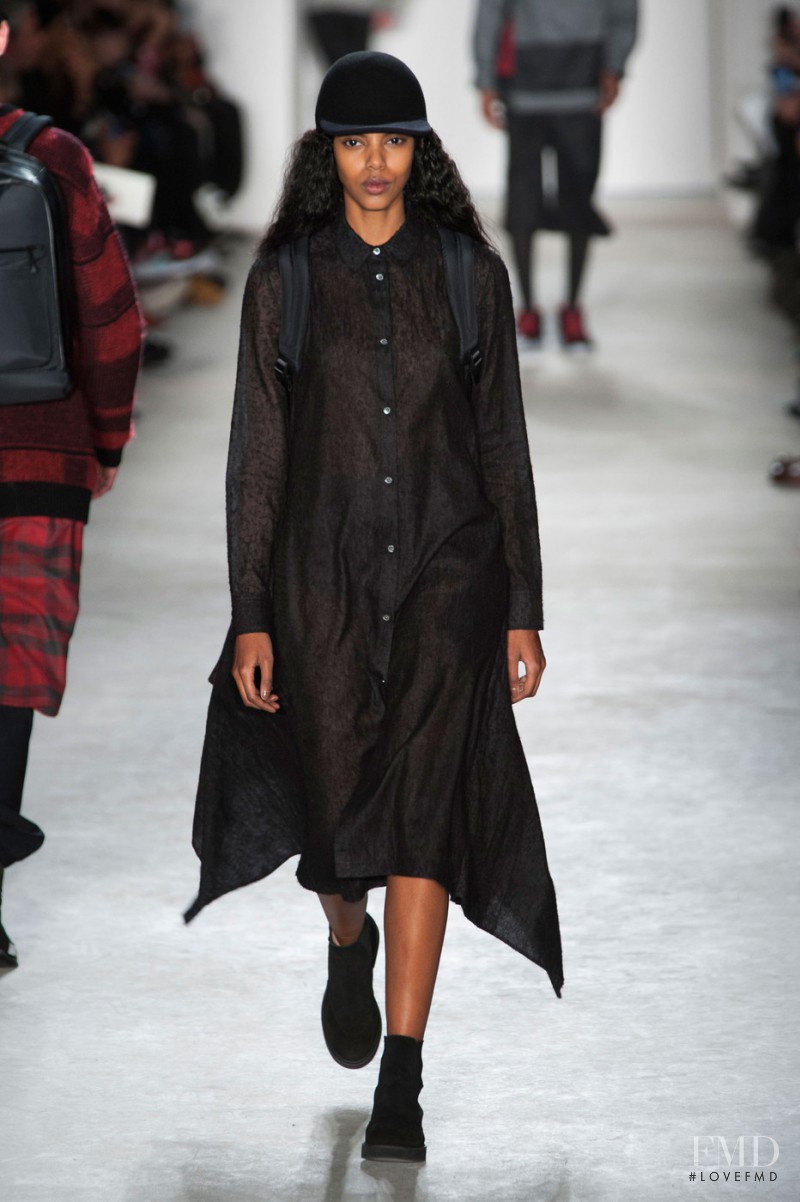 Grace Mahary featured in  the Public School fashion show for Autumn/Winter 2015