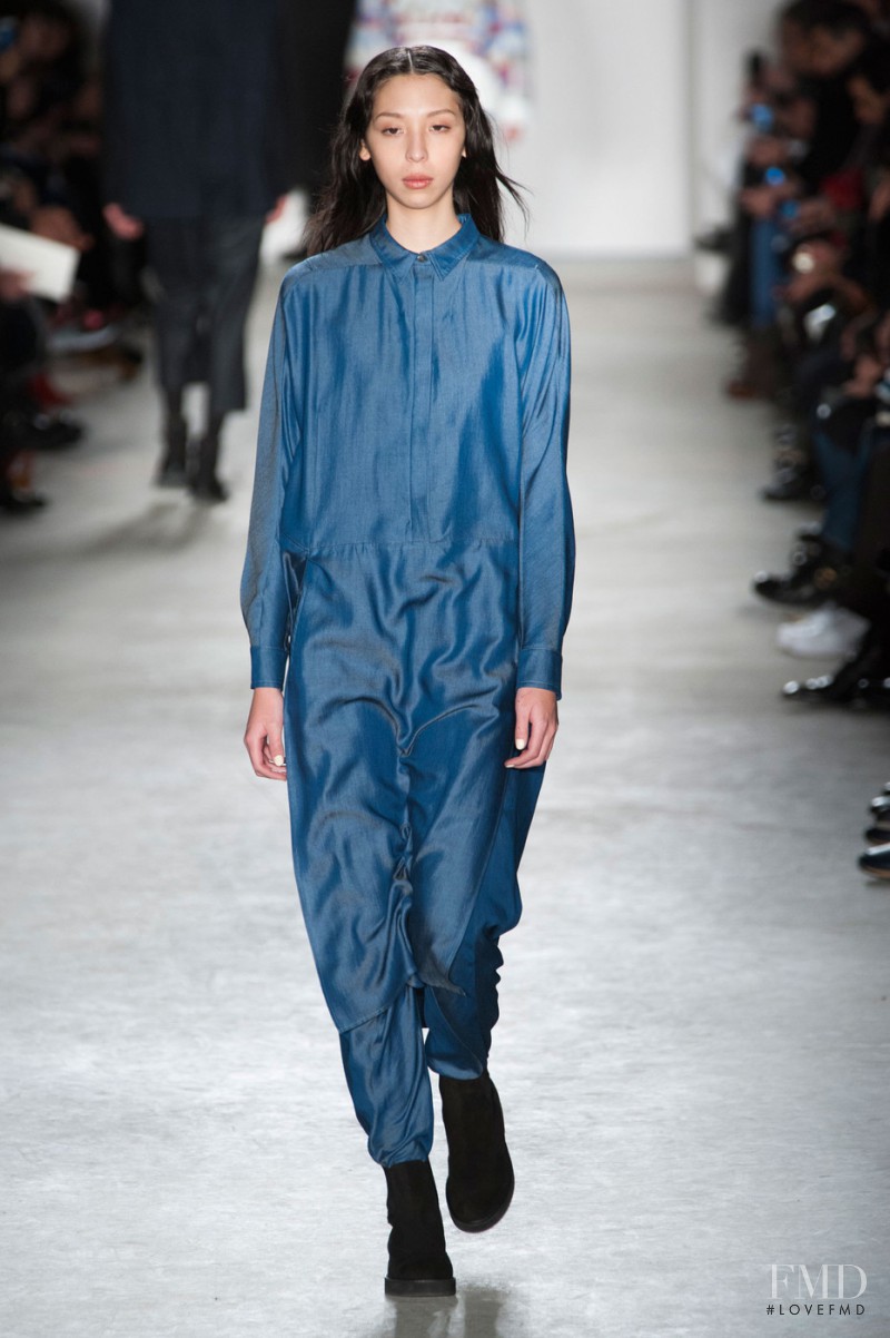 Issa Lish featured in  the Public School fashion show for Autumn/Winter 2015