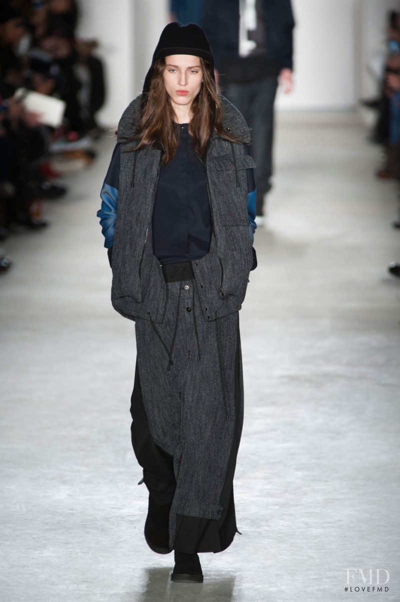 Sabina Lobova featured in  the Public School fashion show for Autumn/Winter 2015