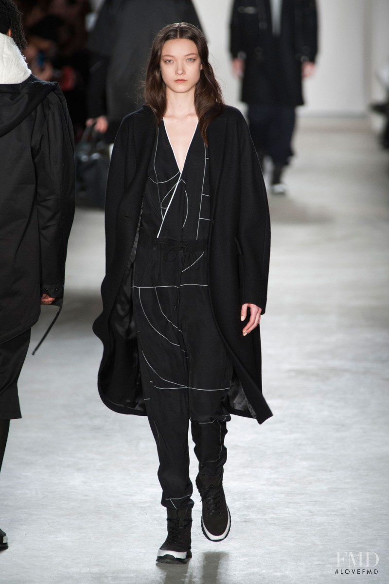 Yumi Lambert featured in  the Public School fashion show for Autumn/Winter 2015