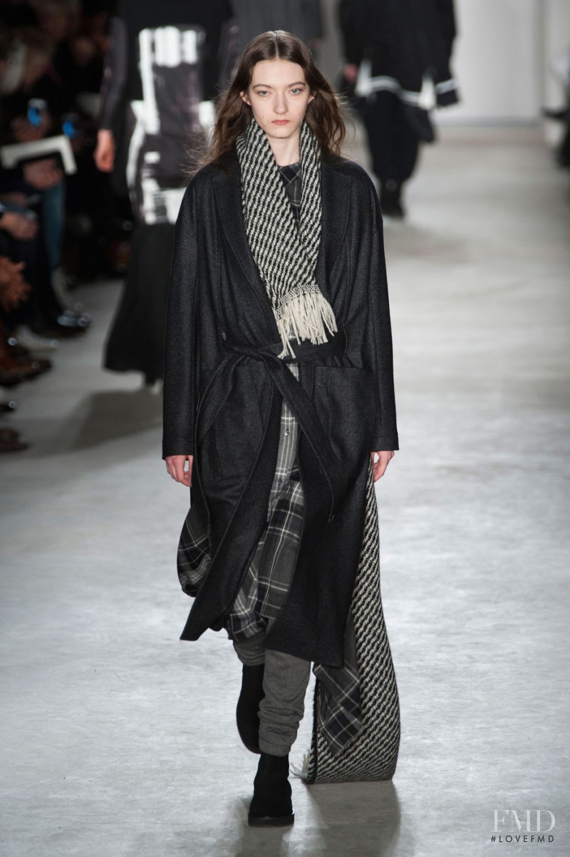 Kasia Jujeczka featured in  the Public School fashion show for Autumn/Winter 2015