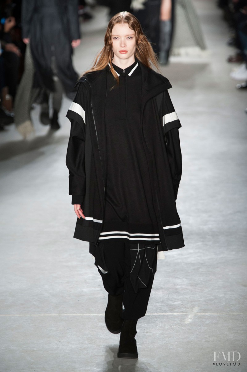 Julia Hafstrom featured in  the Public School fashion show for Autumn/Winter 2015