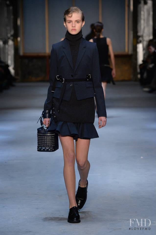 Avery Blanchard featured in  the Diesel Black Gold fashion show for Autumn/Winter 2015