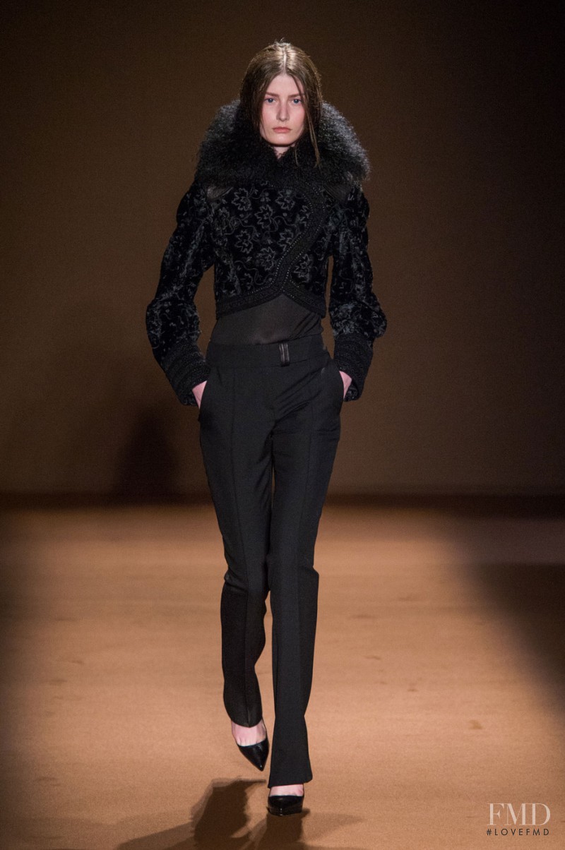 Viktoria Machajdik featured in  the Andrew Gn fashion show for Autumn/Winter 2015