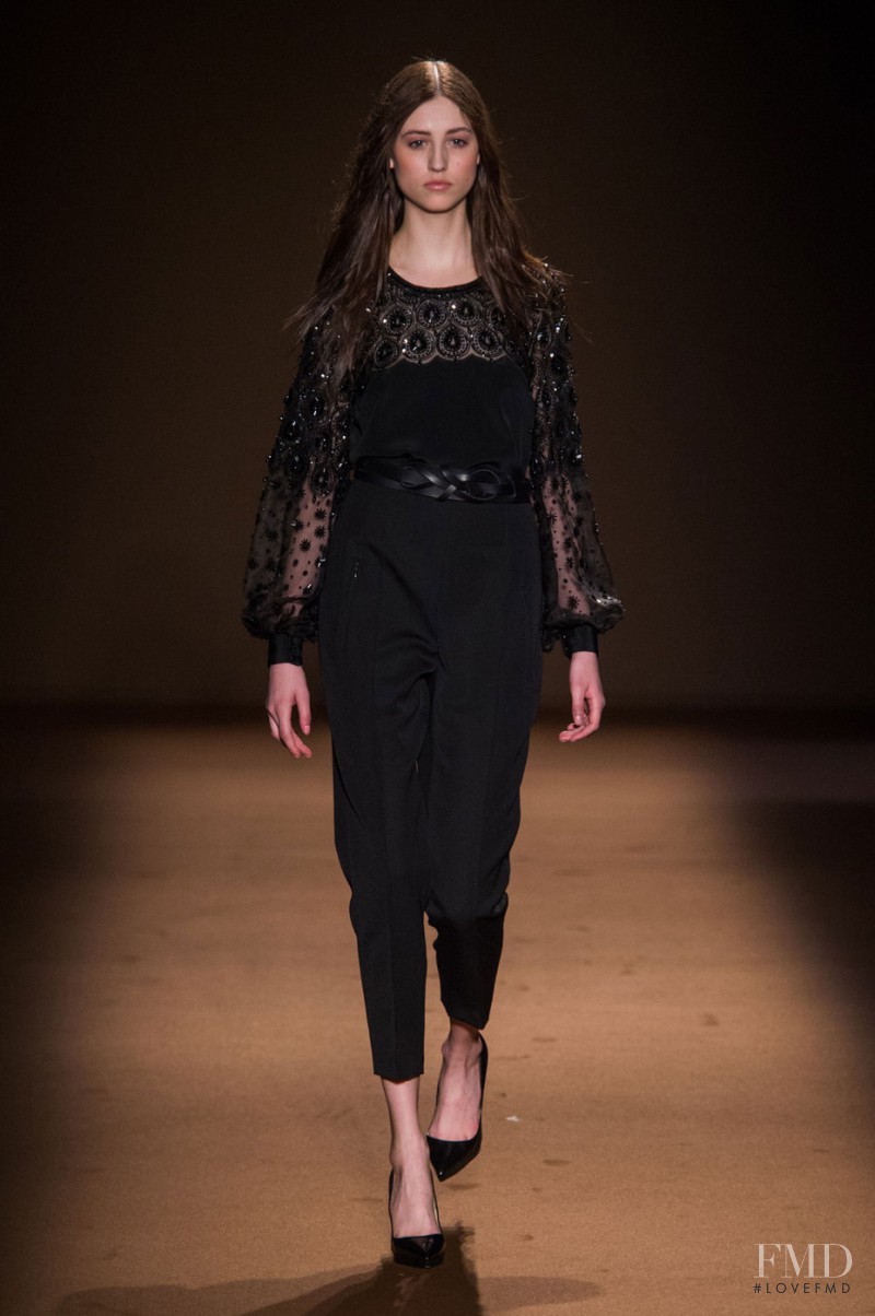 Marie Kapferer featured in  the Andrew Gn fashion show for Autumn/Winter 2015