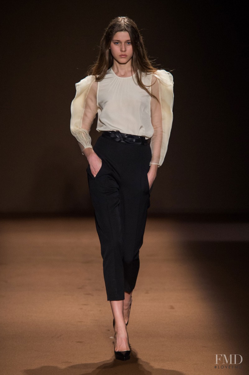 Vivienne Rohner featured in  the Andrew Gn fashion show for Autumn/Winter 2015