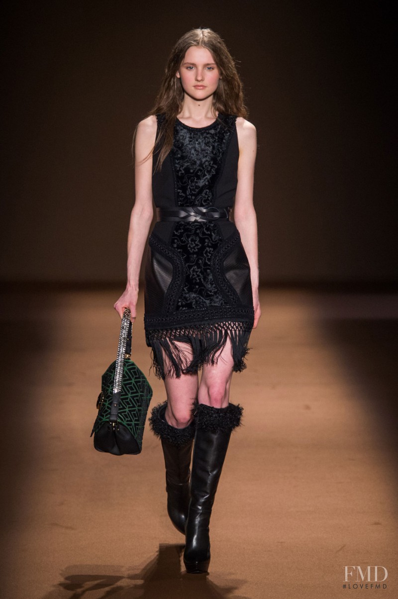 Luba Hryniv featured in  the Andrew Gn fashion show for Autumn/Winter 2015