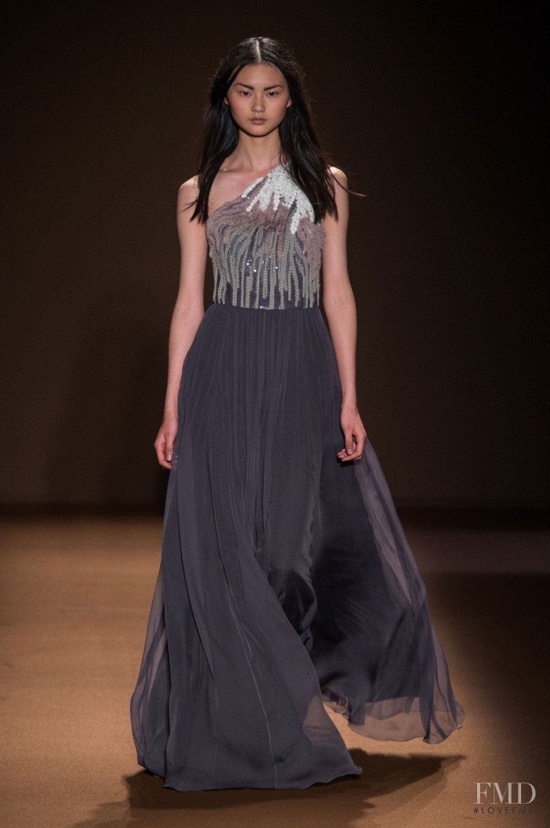 Cong He featured in  the Andrew Gn fashion show for Autumn/Winter 2015