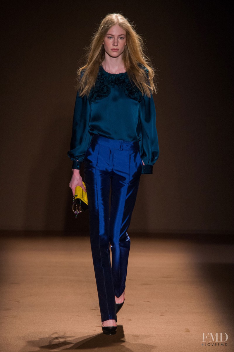 Naemi Schink featured in  the Andrew Gn fashion show for Autumn/Winter 2015