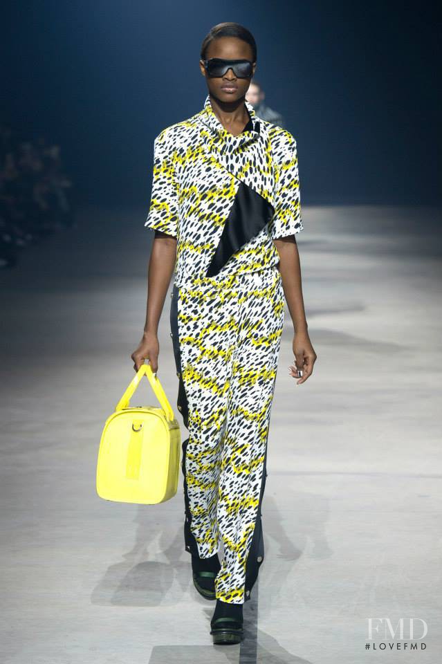 Mayowa Nicholas featured in  the Kenzo fashion show for Autumn/Winter 2015