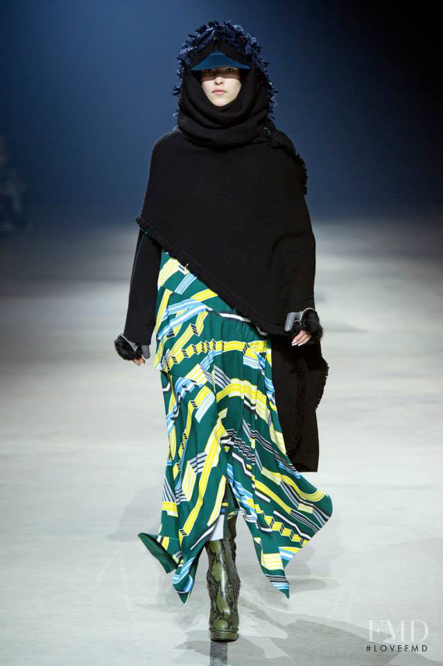 Eva Berzina featured in  the Kenzo fashion show for Autumn/Winter 2015