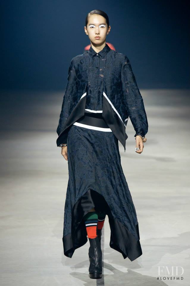 Yuan Bo Chao featured in  the Kenzo fashion show for Autumn/Winter 2015