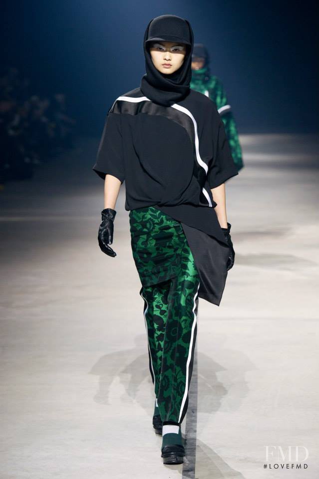 Cong He featured in  the Kenzo fashion show for Autumn/Winter 2015