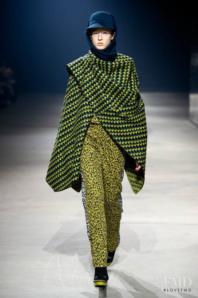 Anine Van Velzen featured in  the Kenzo fashion show for Autumn/Winter 2015