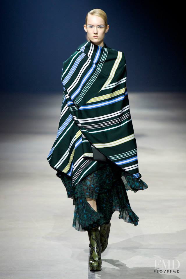 Harleth Kuusik featured in  the Kenzo fashion show for Autumn/Winter 2015