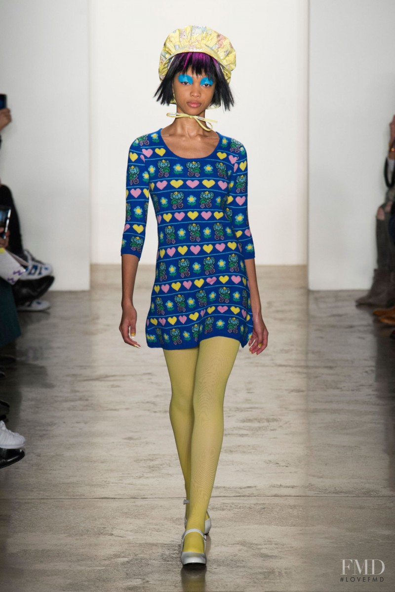 Samantha Archibald featured in  the Jeremy Scott fashion show for Autumn/Winter 2015